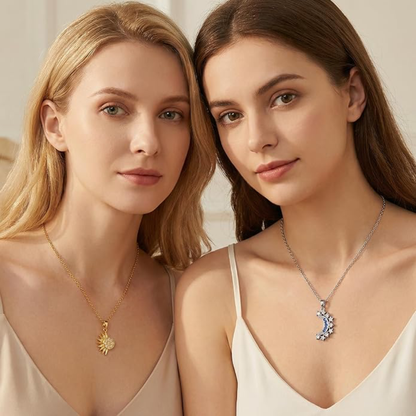 Collares Magnéticas de Pareja Sol y Luna