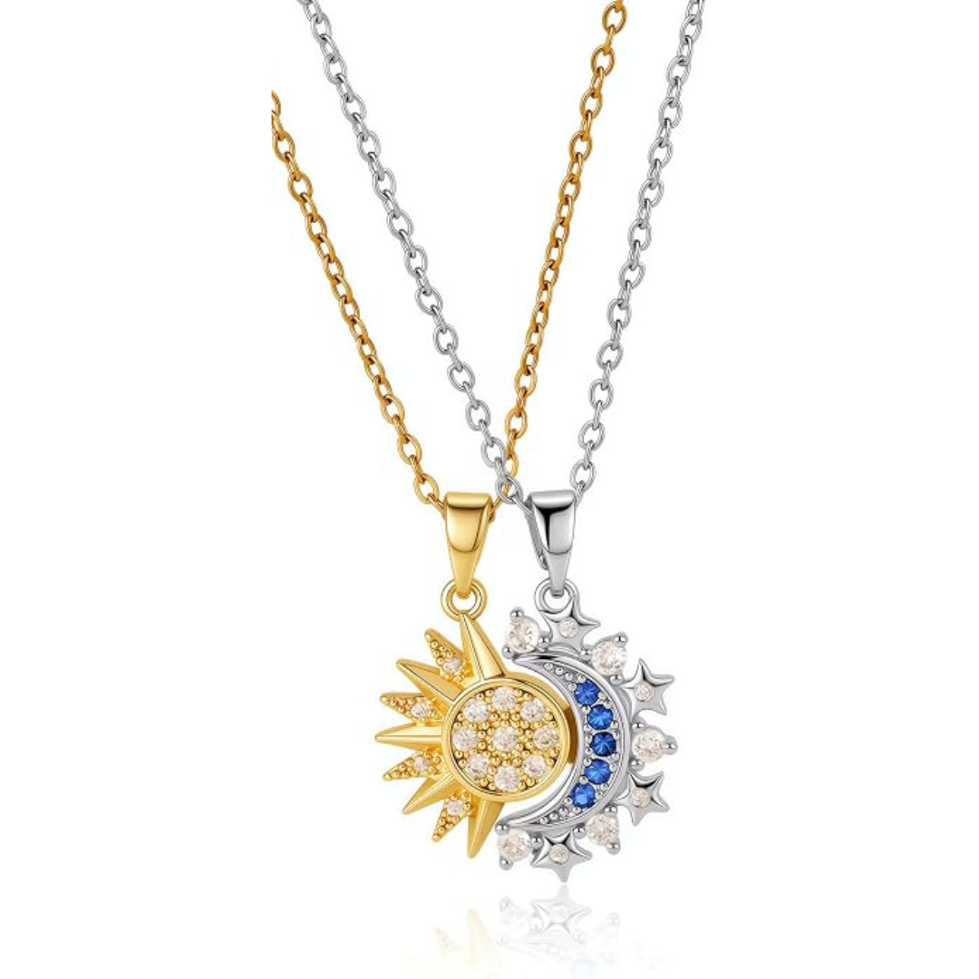 Collares Magnéticas de Pareja Sol y Luna