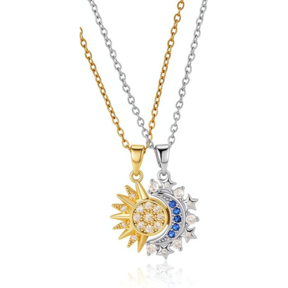 Collares Magnéticas de Pareja Sol y Luna
