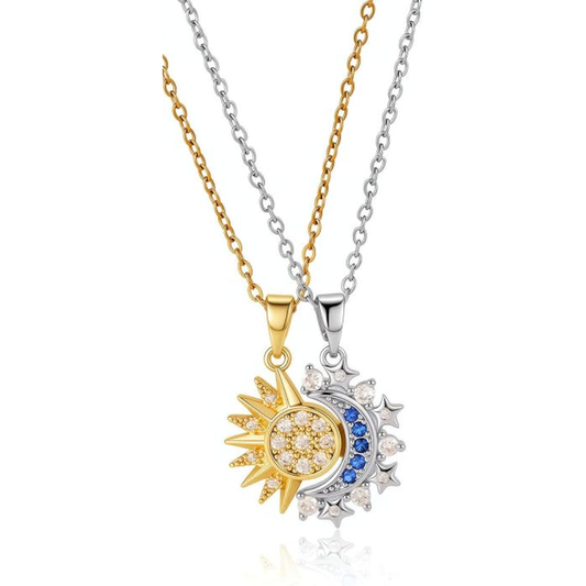 Collares Magnéticas de Pareja Sol y Luna